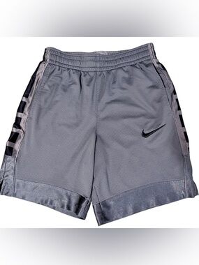 Boys Nike Gray Mesh Athletic Shorts